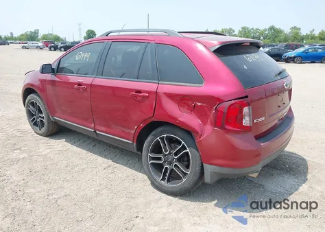2013 Ford Edge Sel из США, поврежденный, VIN 2FMDK3JC3DBB16363